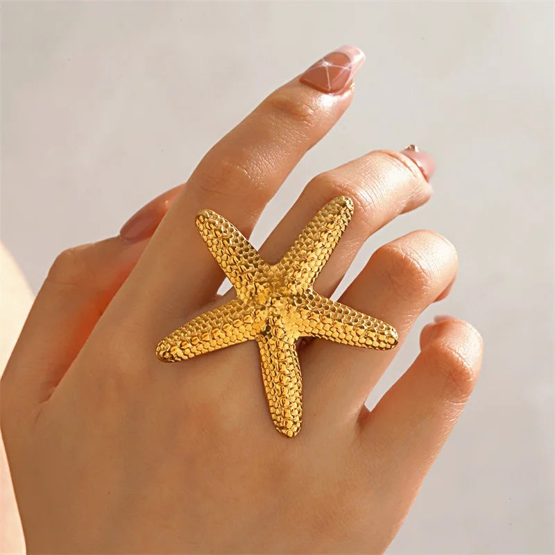 1007 Enamel Seahorse Adjustable Ring – R159