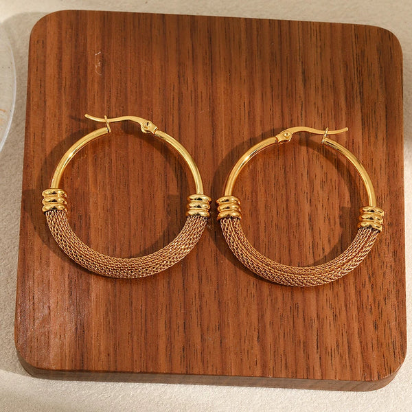 Irregular Zircon Drop Earrings
