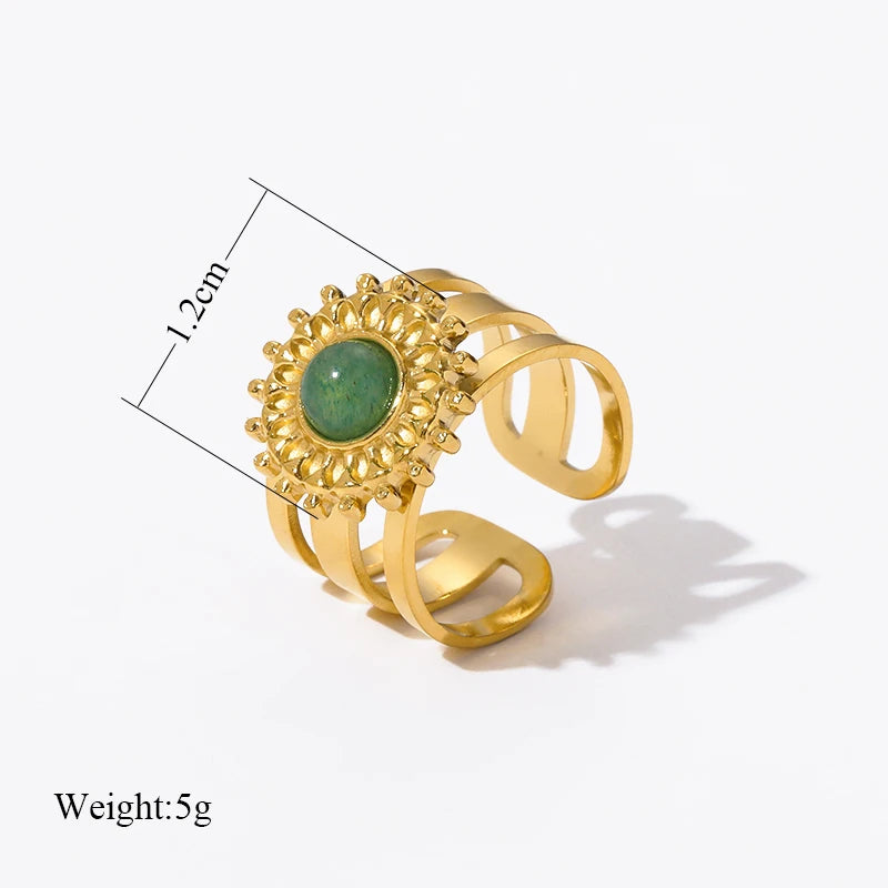 1007 Vintage Gold Cuff Ring