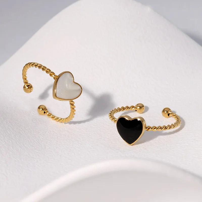 1007 Heart Adjustable Ring