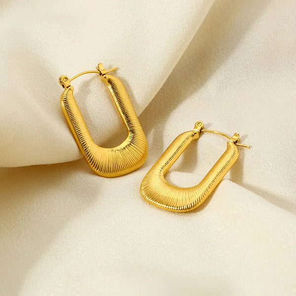 Irregular Zircon Drop Earrings