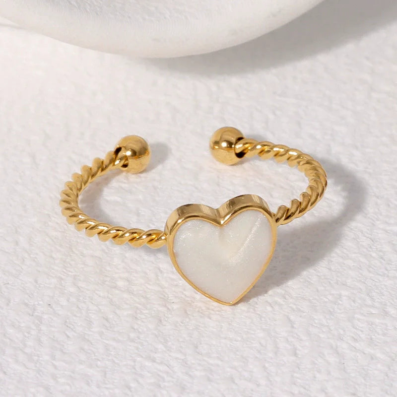 1007 Heart Adjustable Ring