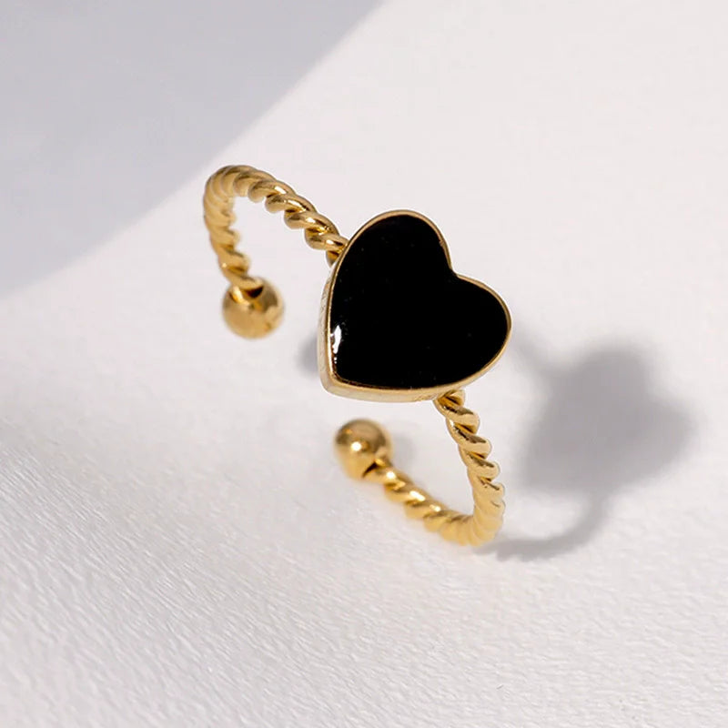 1007 Heart Adjustable Ring