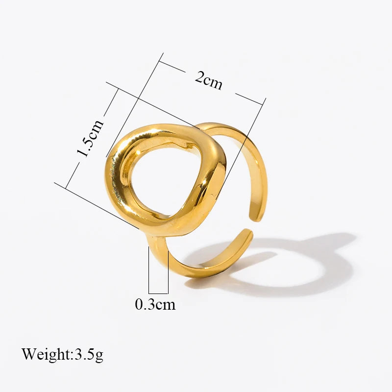 1007 Vintage Gold Cuff Ring