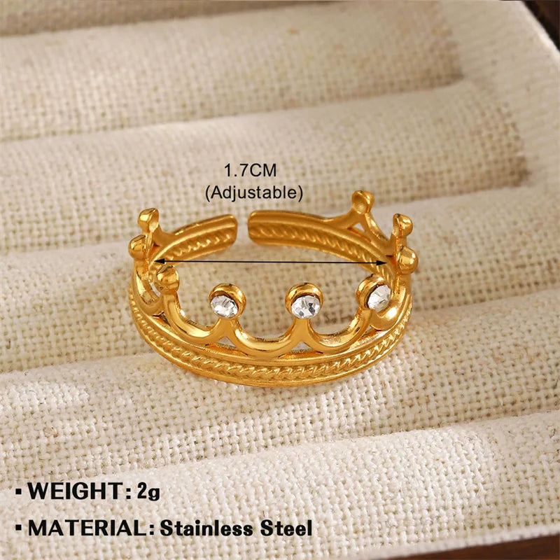 1007 Enamel Leaf Open Ring