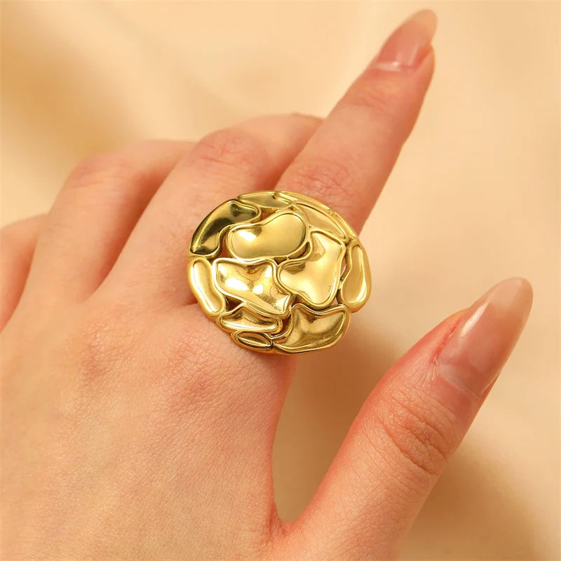 1007 Gold Dragonfly Ring