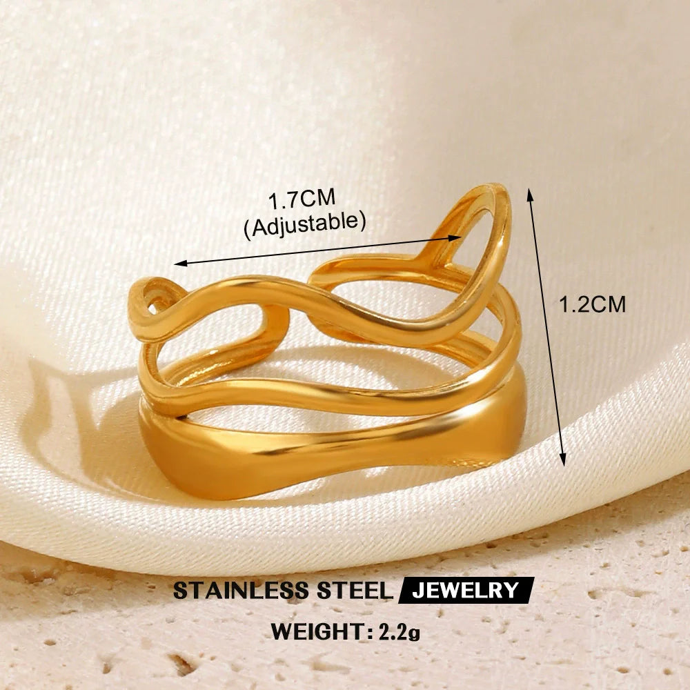 1007 Gold Leaf Heart Ring