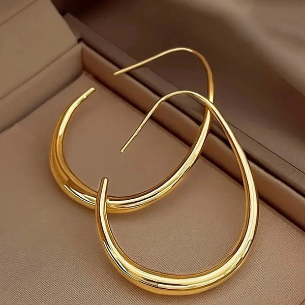 Irregular Zircon Drop Earrings