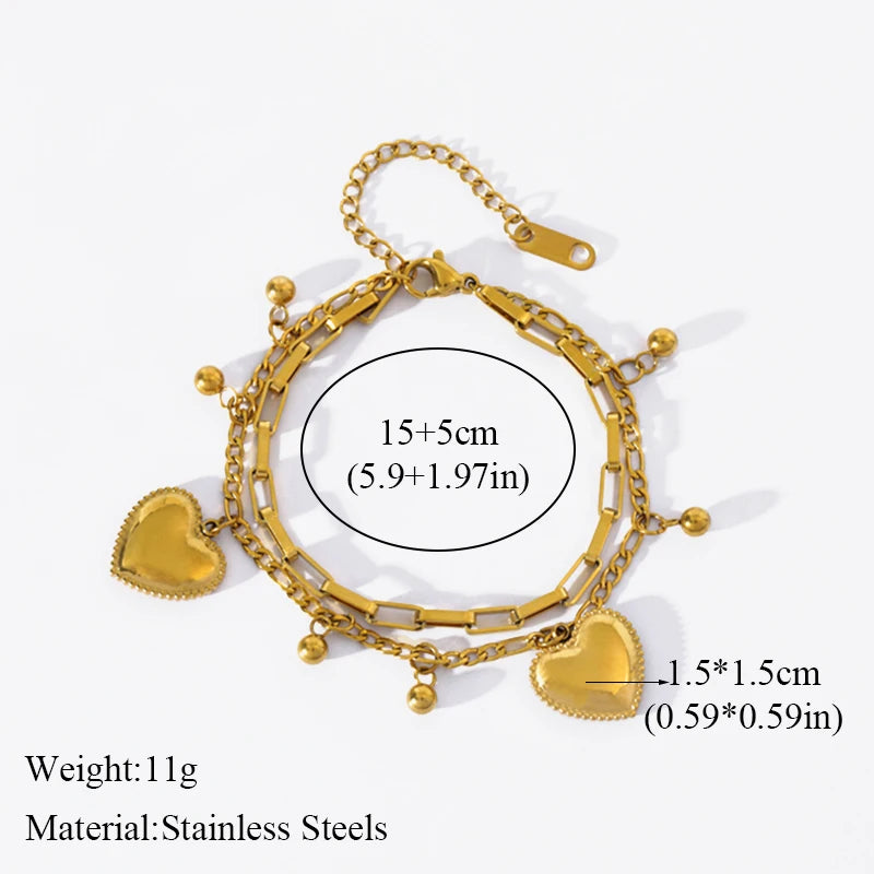 1007 Stainless Steel Twisted Gold Bracelet Bangle