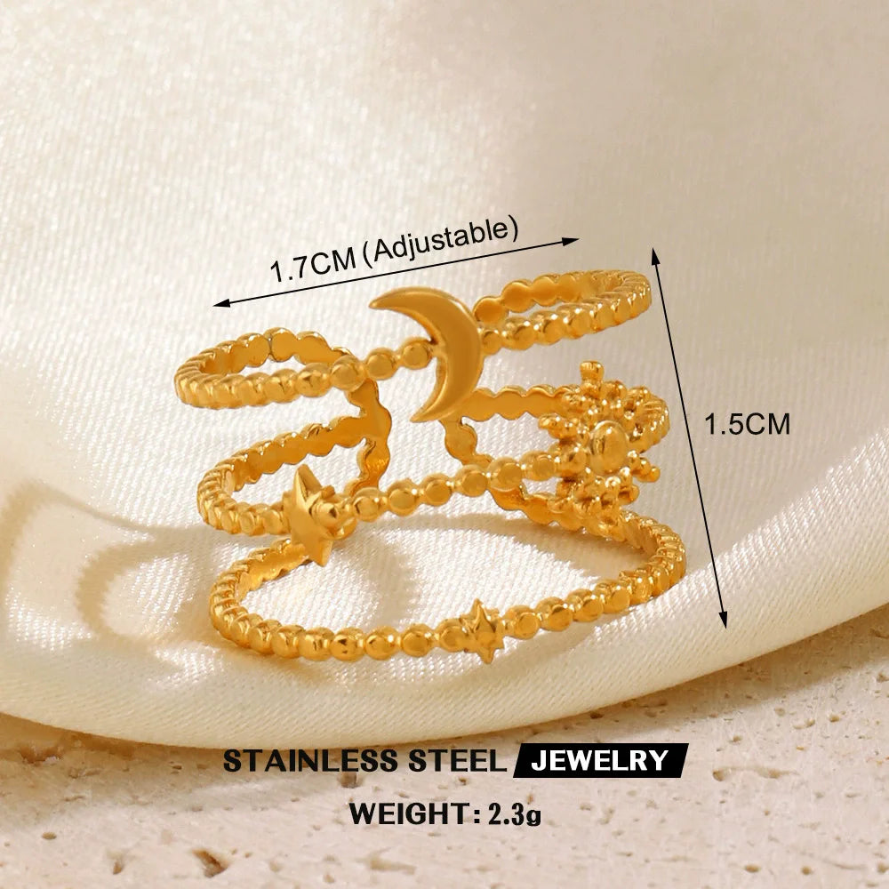 1007 Gold Leaf Heart Ring