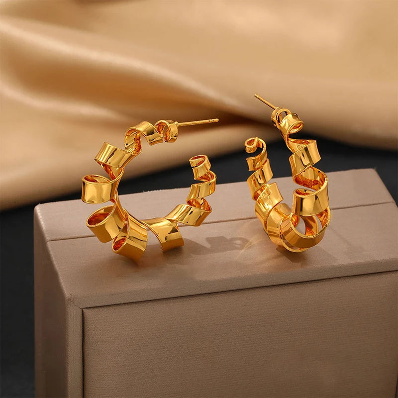 1007 Irregular Zircon Drop Earrings