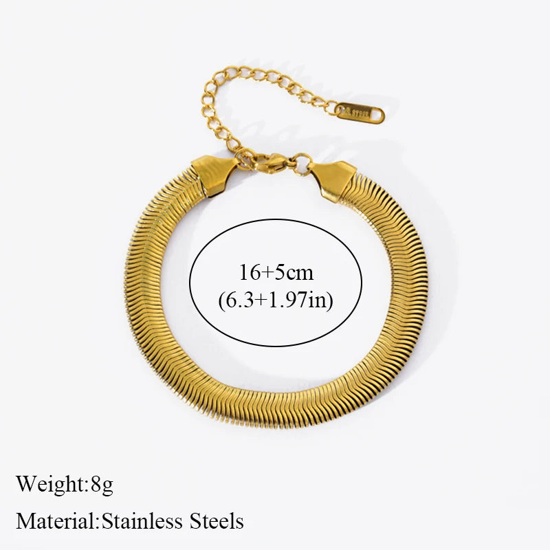 1007 Stainless Steel Twisted Gold Bracelet Bangle