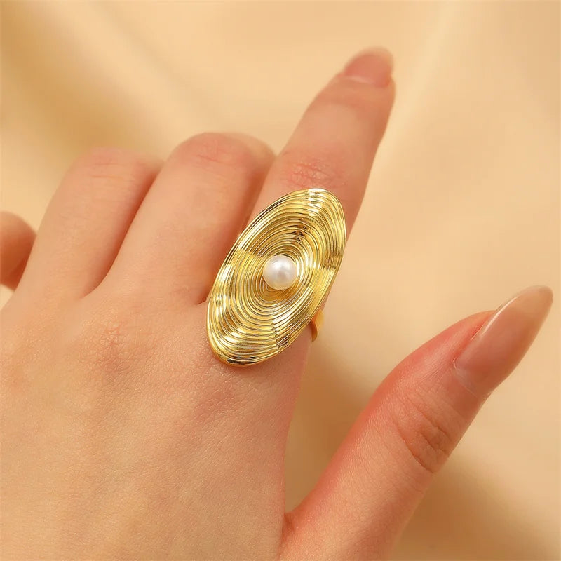 1007 Gold Dragonfly Ring