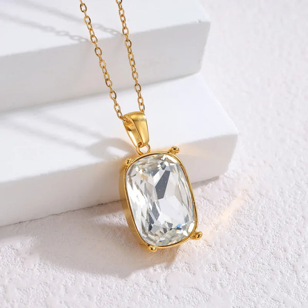 Sparkling Crystal Necklace, Earrings & Ring Set