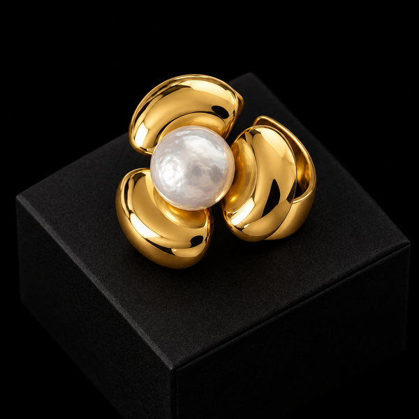 Gold Dragonfly Ring