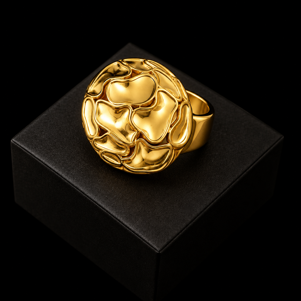 1007 Gold Dragonfly Ring