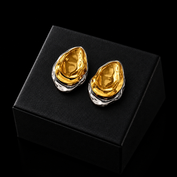 C-Shaped Zircon Stud Earrings