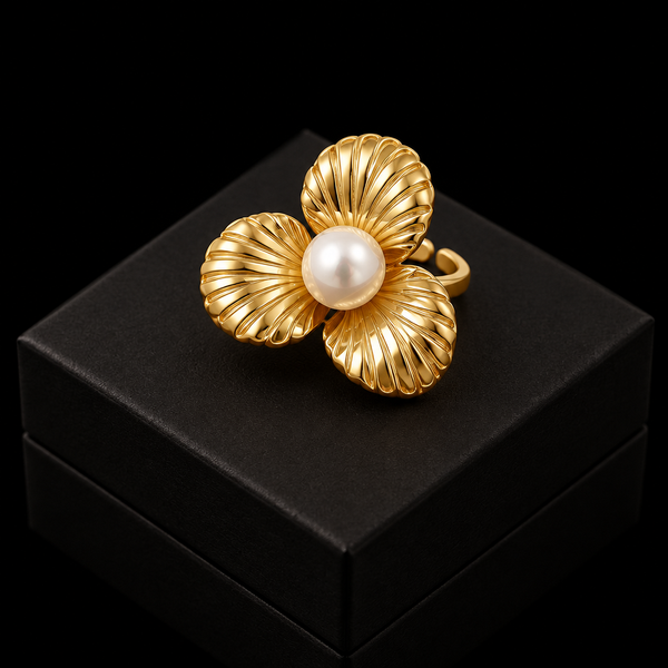 Gold Dragonfly Ring