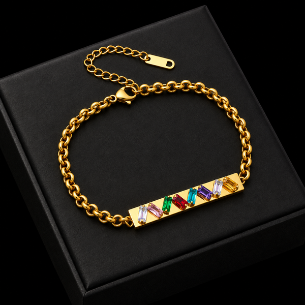 Double-Layer Zircon Bracelet