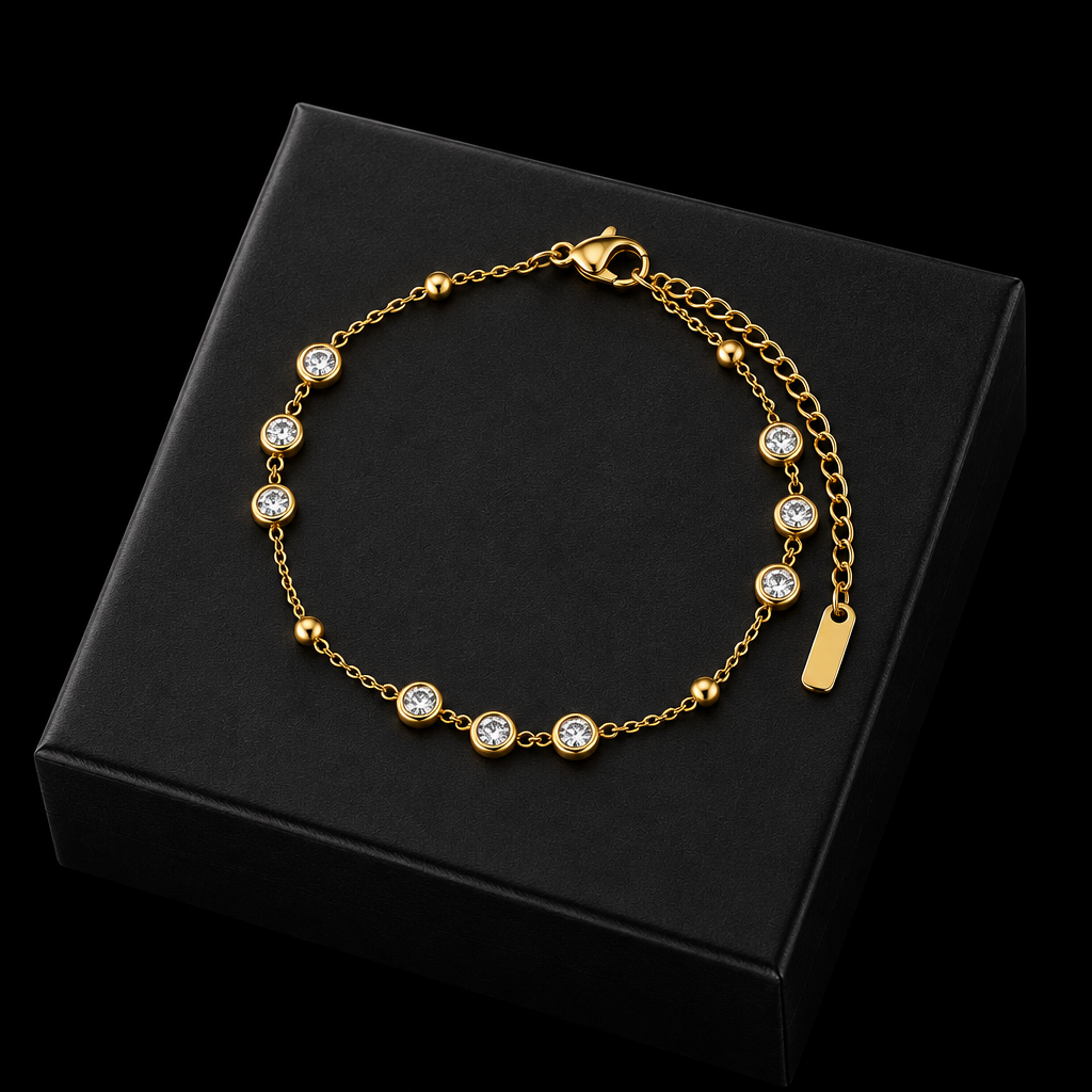 1007 Double-Layer Zircon Bracelet