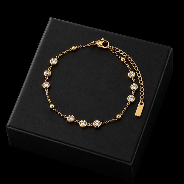 Double-Layer Zircon Bracelet
