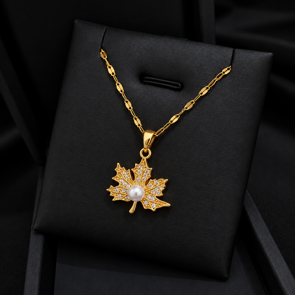 Blue Flower Pendant Necklace