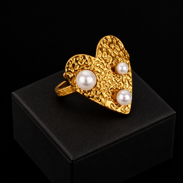 Enamel Leaf Open Ring