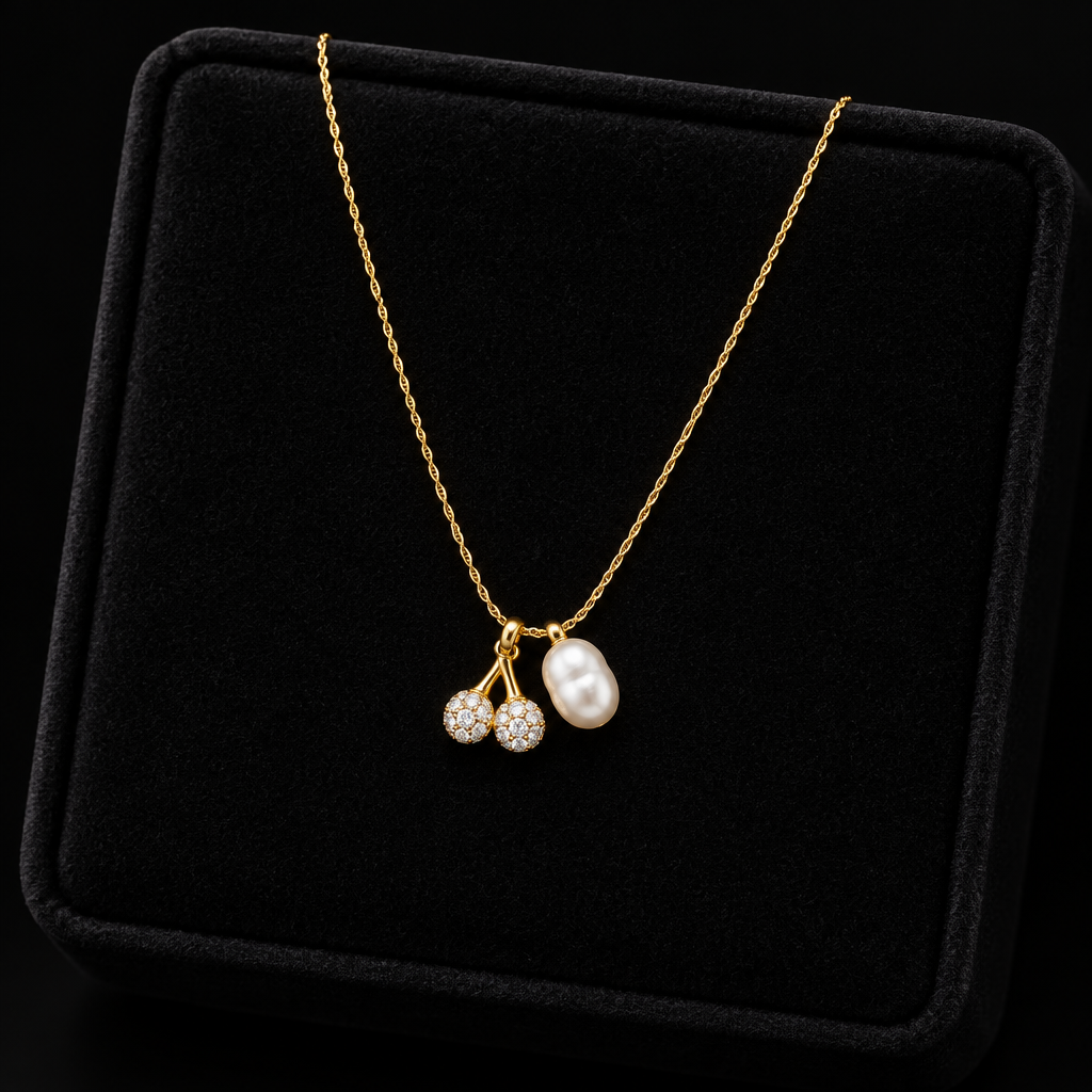 1007 Cherry Pearl Necklace – N862