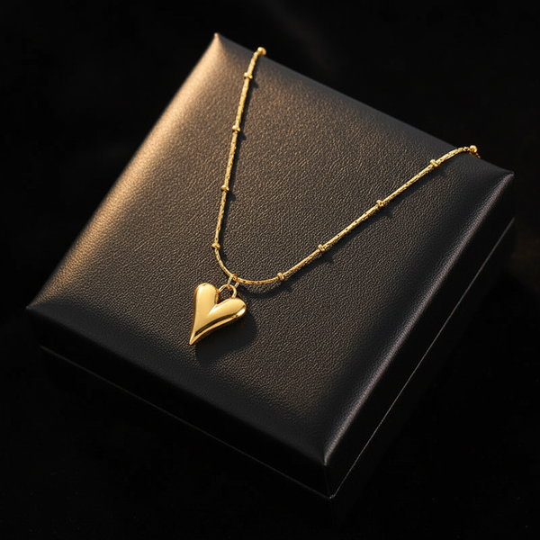 Stainless Steel Heart Love Necklace, Bracelet & Earrings Set