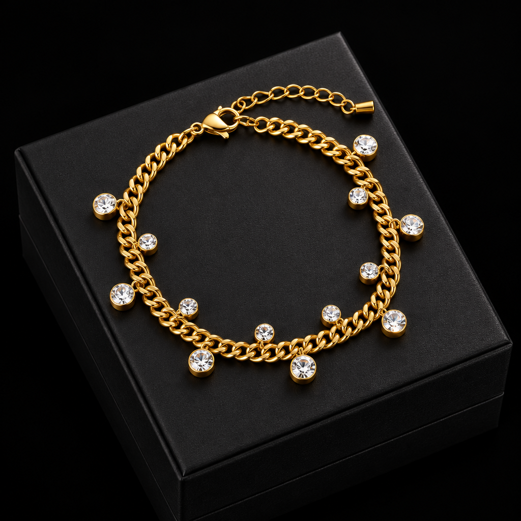 1007 Double-Layer Zircon Bracelet