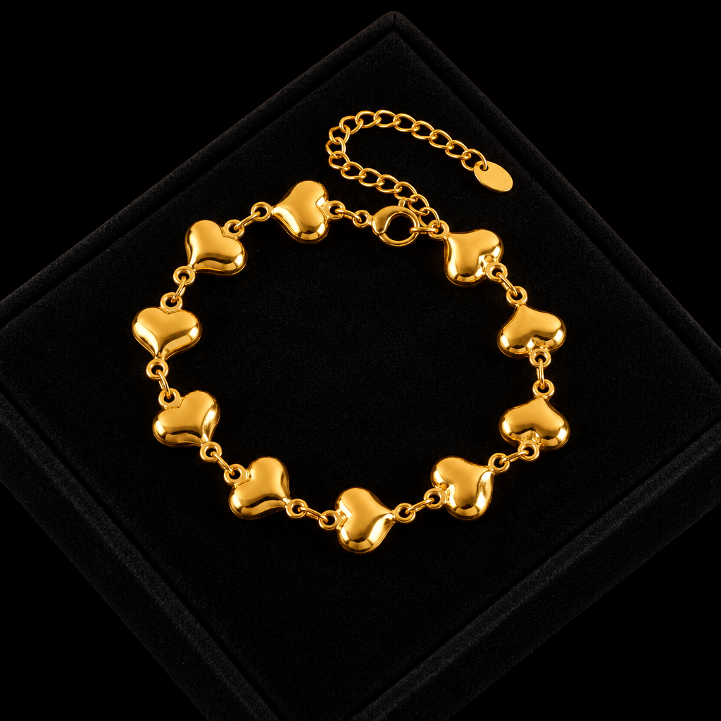 1007 Stainless Steel Colorful Star Zircon Charm Bracelet