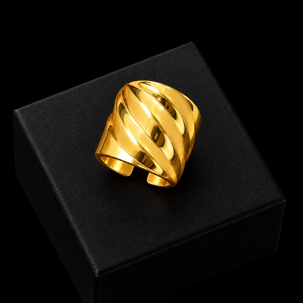 1007 Gold Dragonfly Ring – R087
