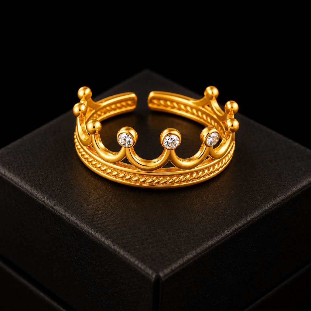 1007 Enamel Leaf Open Ring – R100