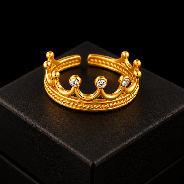 Enamel Leaf Open Ring