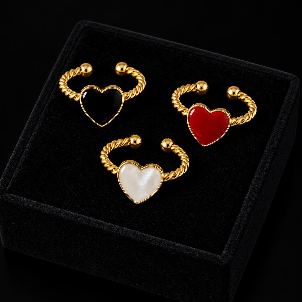 1007 Heart Adjustable Ring